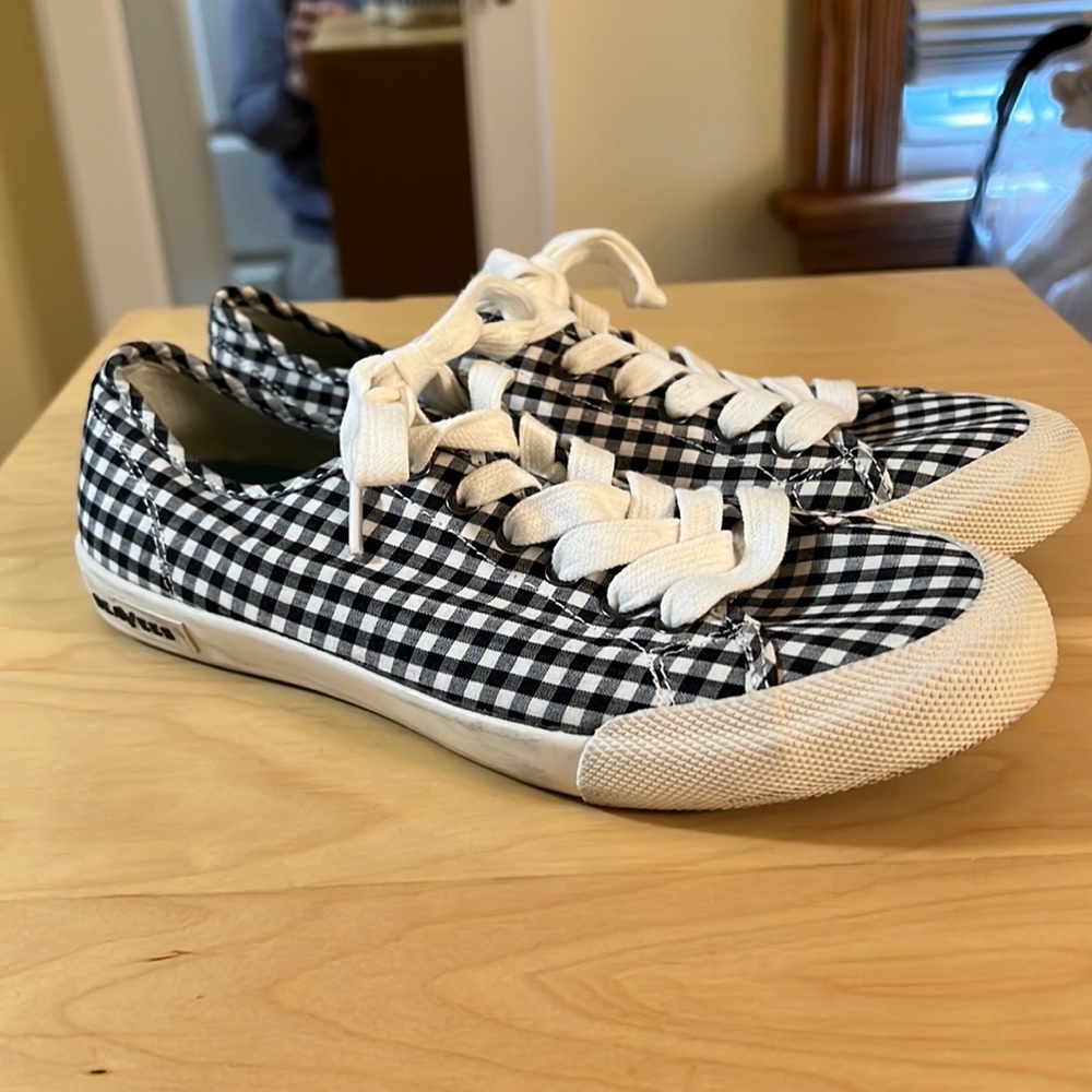 SeaVees - Black Gingham - Monterey Sneakers - 7.5